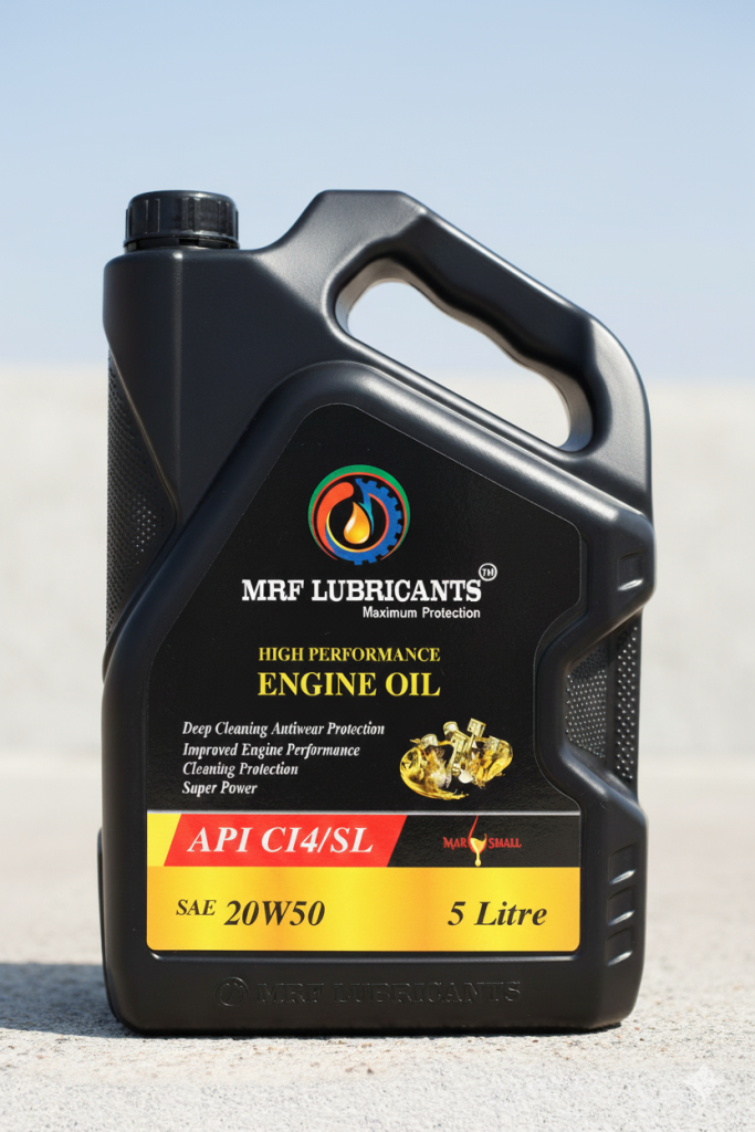 Product: MRF LUBRICANTS SAE-20W50 (ENGINE OIL)

 API CI4/ SL 5 Liter